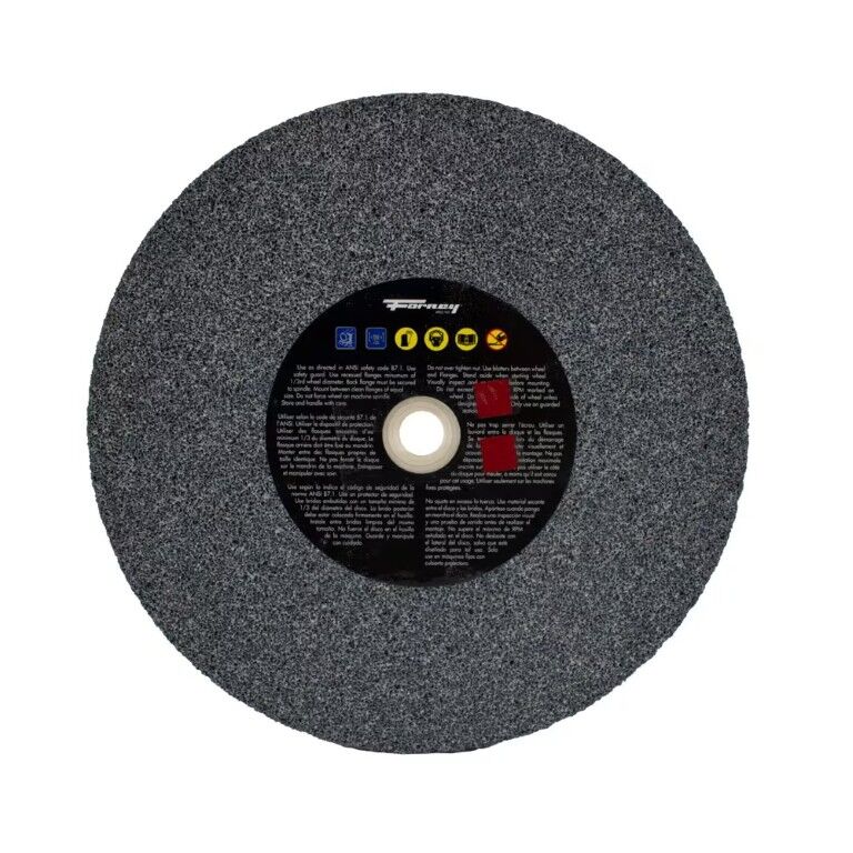 Forney Industries Bench Grinding Wheel, 36-Grit, 8-In x 1-In x 1-In