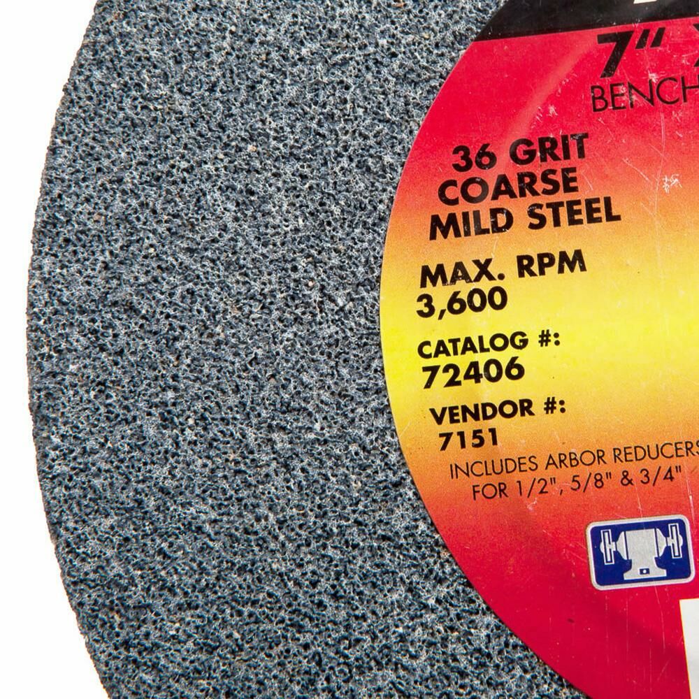 Bench Grinding Wheel, 7" X 1" X 1"