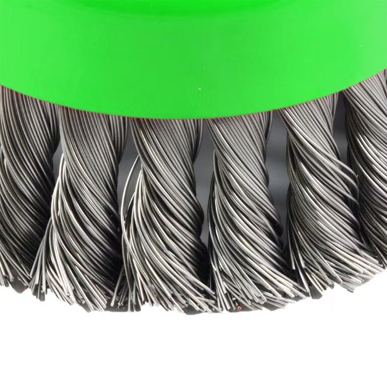 Forney Industries Knotted Cup Brush, 4-In x 0.02-In x 5/8-In - 11