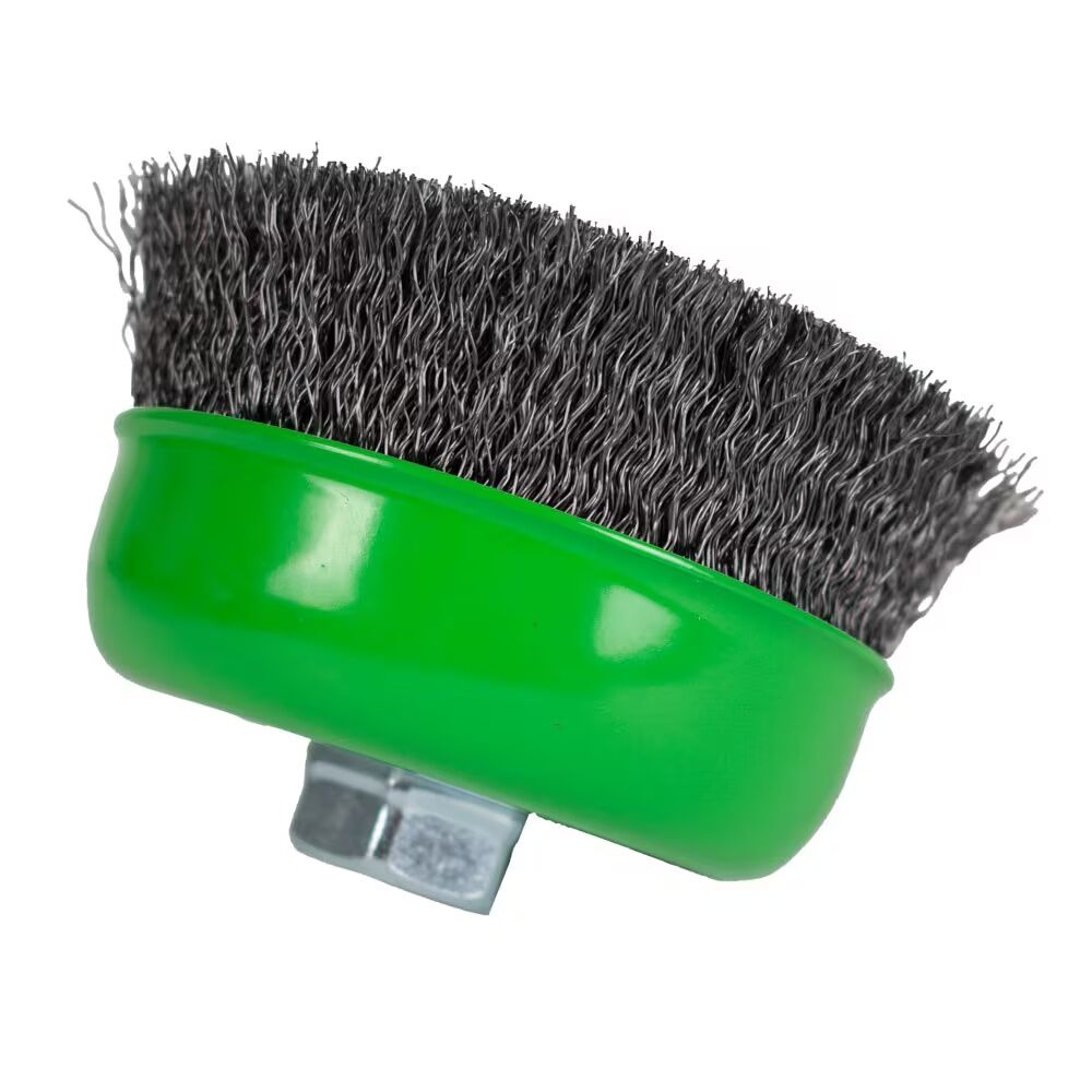 Forney Industries Crimped Cup Brush, 5-In x 0.014-In x 5/8-In - 11