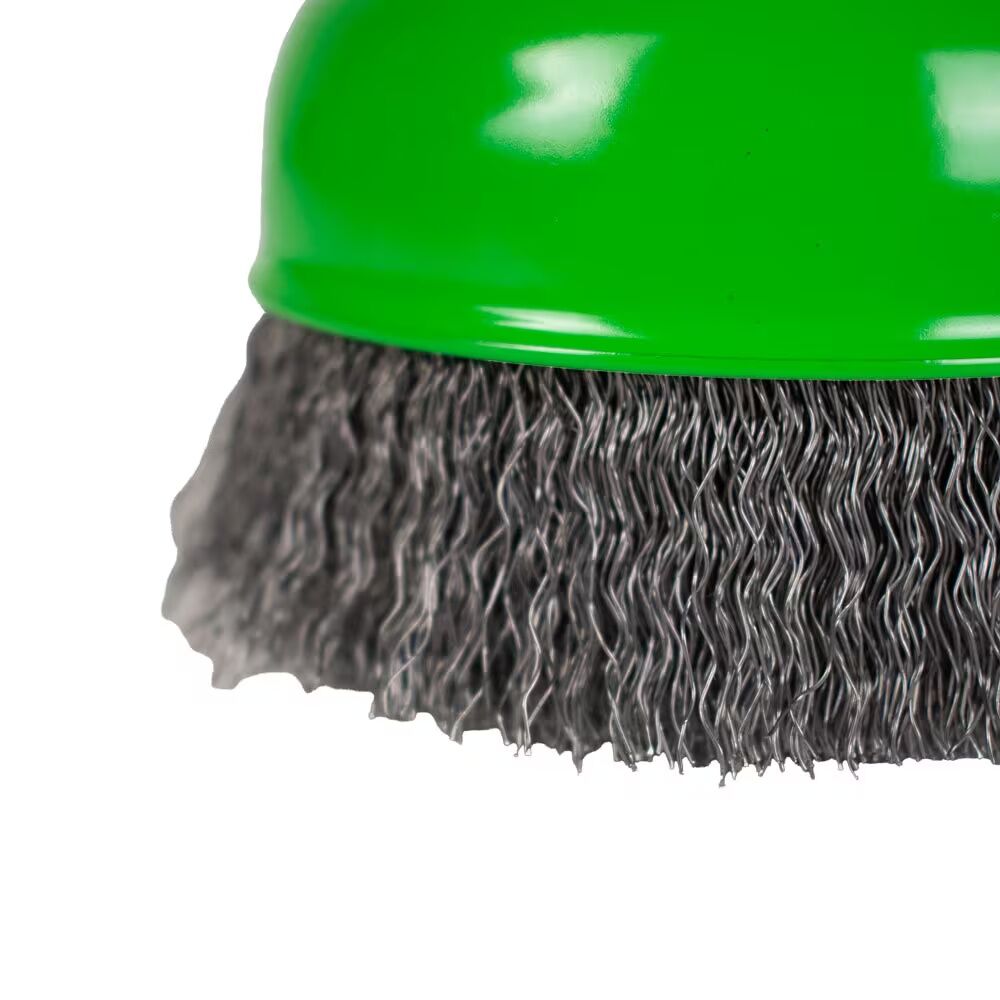 Forney Industries Crimped Cup Brush, 5-In x 0.014-In x 5/8-In - 11