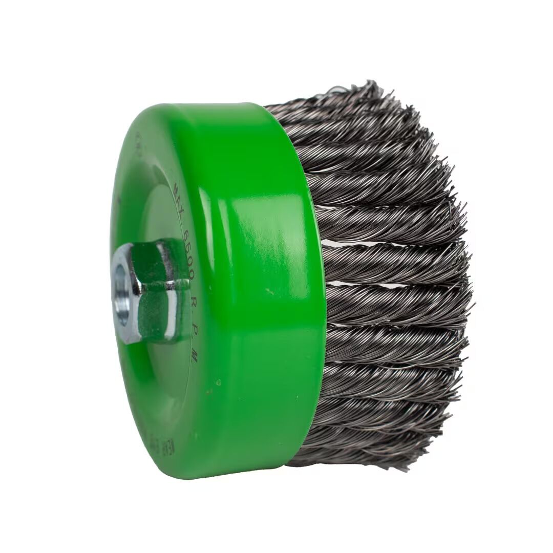 Forney Industries Knotted Cup Brush, 6-In x 0.02-In x 5/8-In - 11