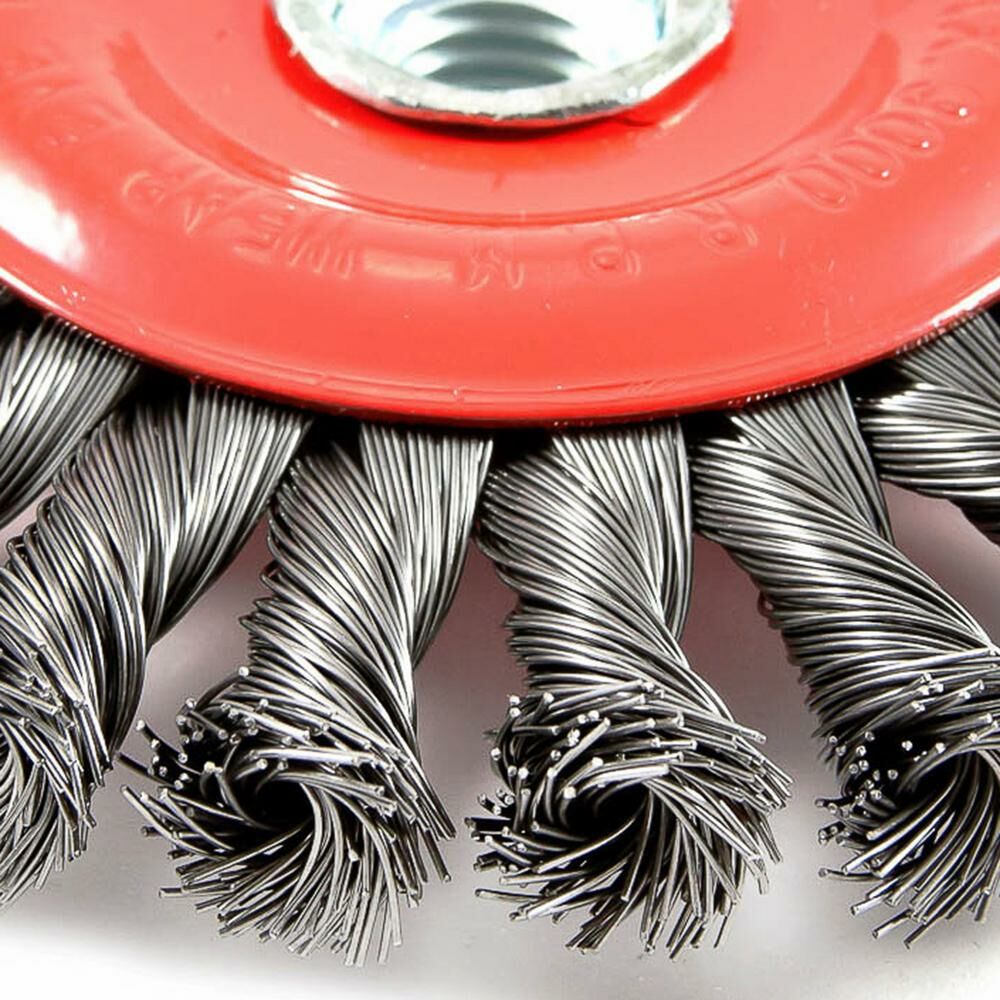 Wire Wheel Knotted, 6" X 0.020" X 5/8"-11 Arbor