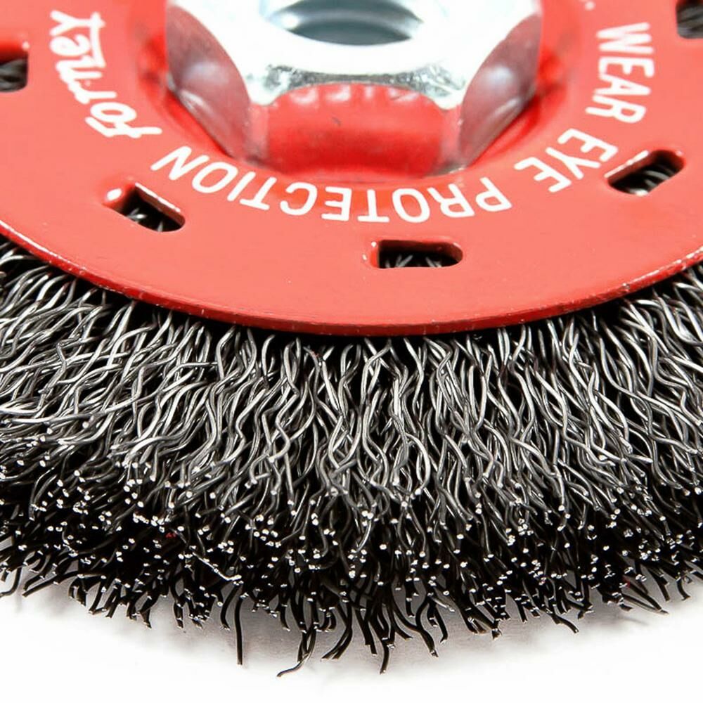 Wire Wheel Crimped, 4" X 0.012" X 5/8"-11 Arbor