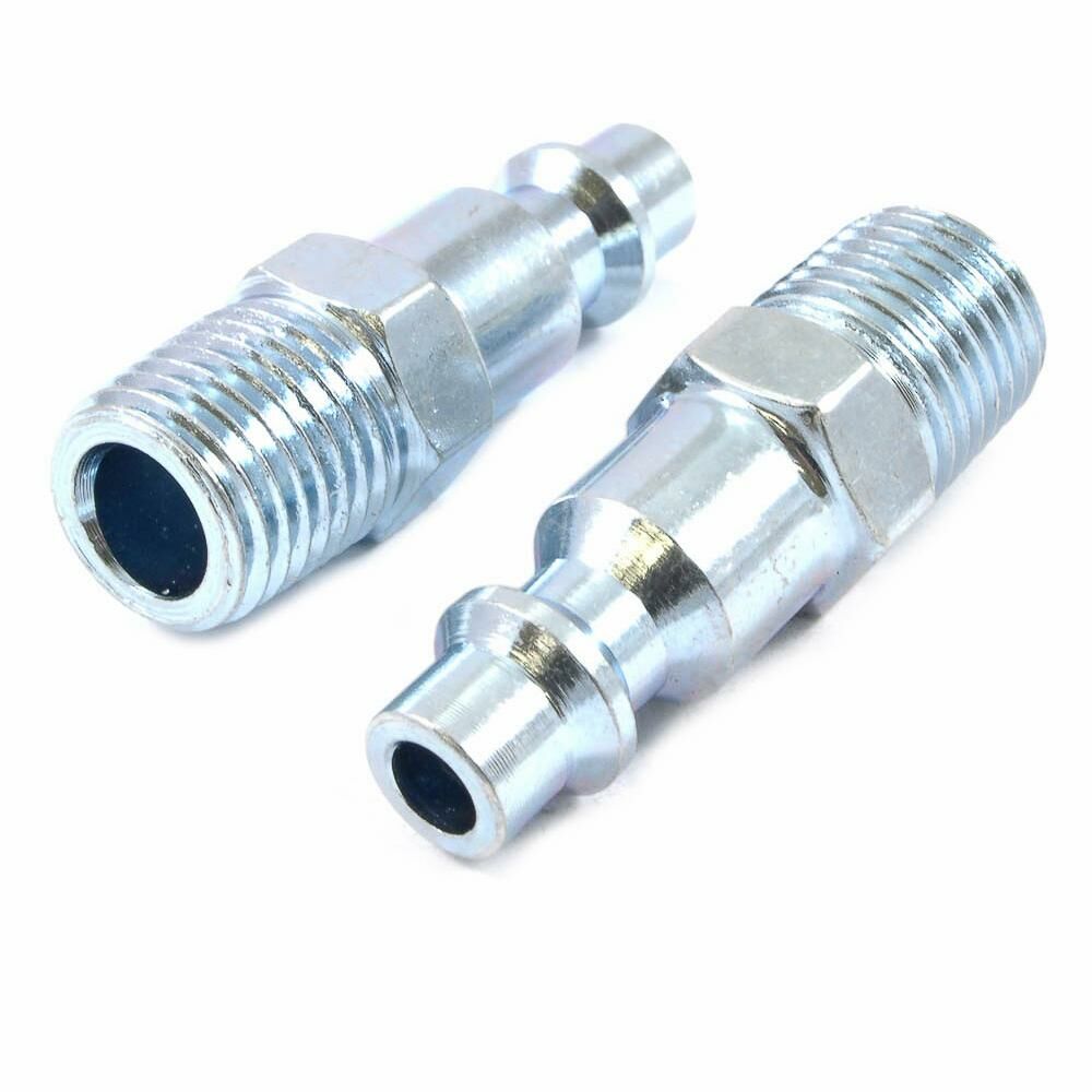Ind/Milton Style Plug, 1/4" X 1/4" Mnpt, 2-Pack