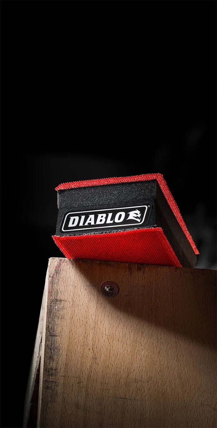 Diablo 80/120/220-Grit Reusable Hand Sanding Block, 2 3/4-In x 5-In