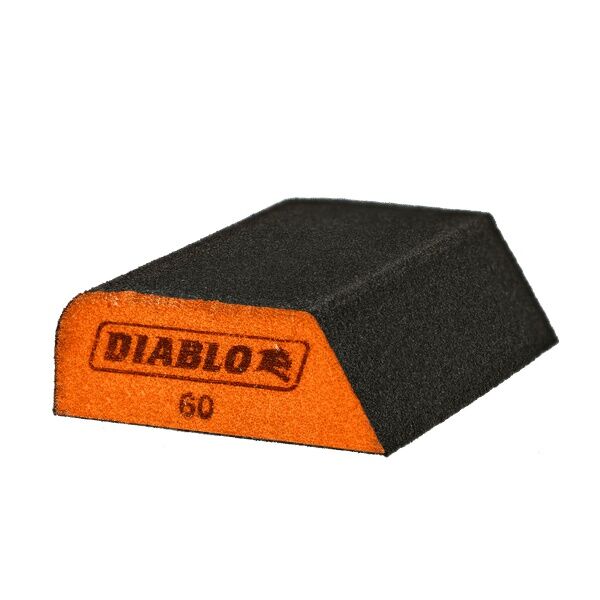 Diablo 60-Grit Dual-Edge Sanding Sponge, 4 X 2 1/2 X 1-In