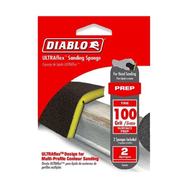 Diablo 100-Grit ULTRAflex  Sanding Sponges, 2-Pk