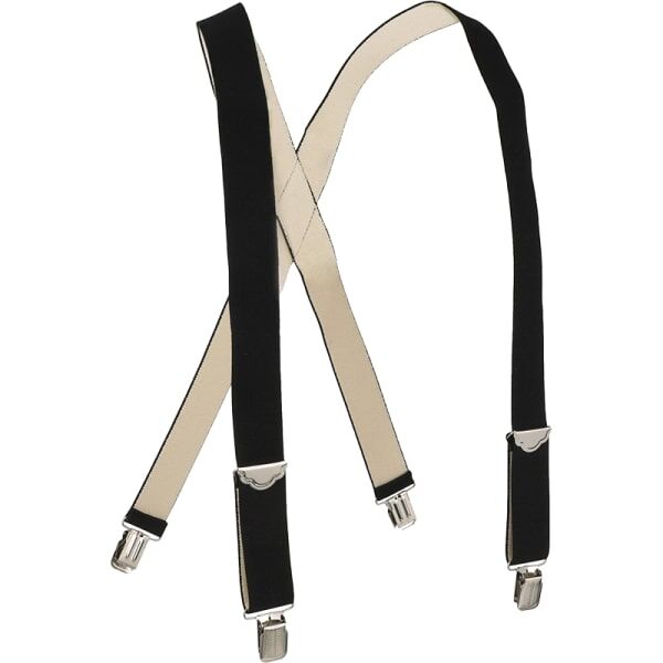 Welch Workwear Men's 1-1/2-In X-Back Casual Clip-On Suspender in Black, 46-In