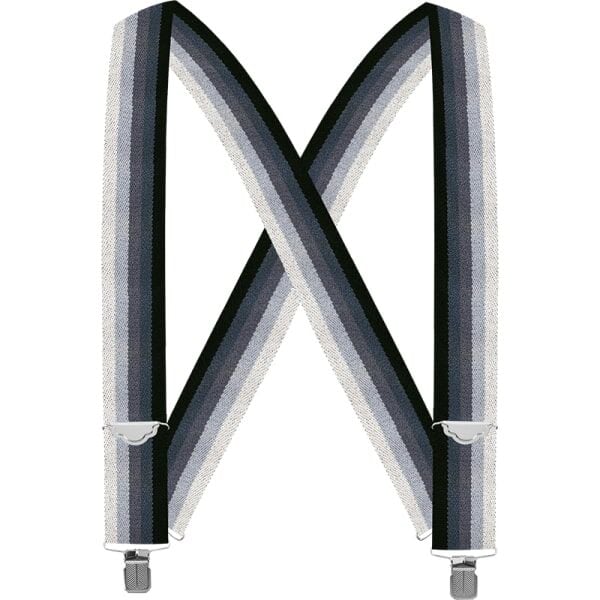 Welch Workwear Men's 2-In X-Back Casual Clip-On Suspender in Black Ombre, 46-In