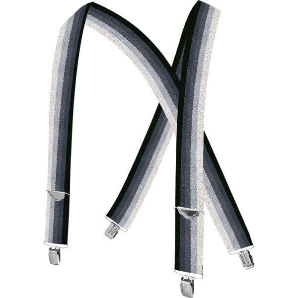 Welch Workwear Men's 2-In X-Back Casual Clip-On Suspender in Black Ombre, 46-In