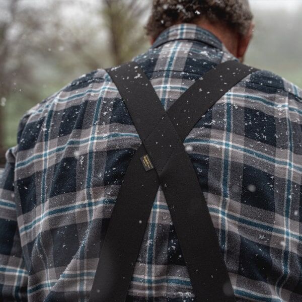 Welch Workwear Men's 2-In X-Back Casual Clip-On Suspender in Black, 46-In