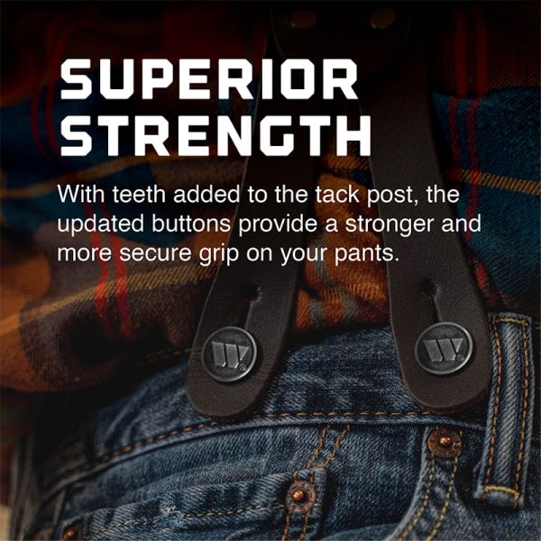 Welch Workwear Welch Leather End Button, 8-Pk