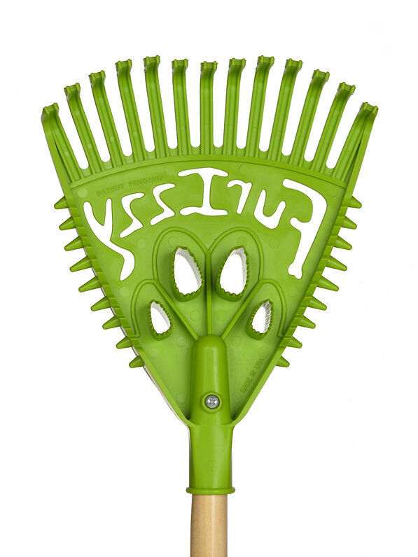 Furizzy Long Handle Lime Green Furizzy Shedding Rake