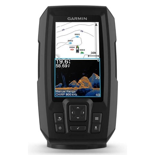 cheap garmin fish finders STRIKER Plus 4 with Dual-Beam Transducer in Garmin Navionics cartography Garmin ECHOMAP Ultra 2 &