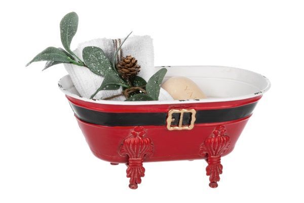 Ganz Santa Belt Clawfoot Tub, 2-Pk