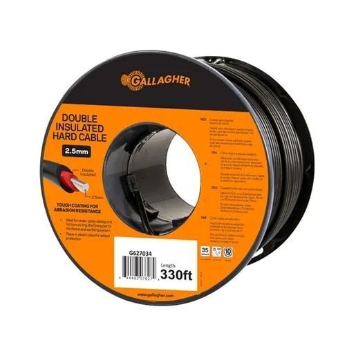 Gallagher Double Insulated Hard Cable, 3/32-In x 330-Ft