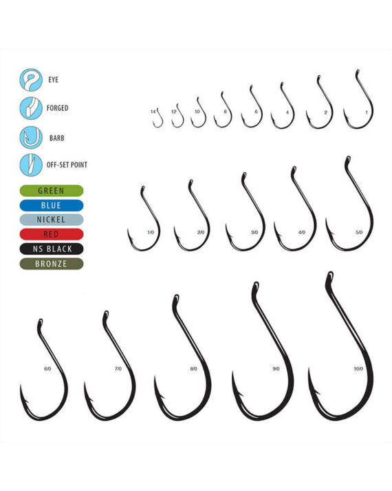 Gamakatsu NS Black Octopus Hooks, #2/0, 25-Pk