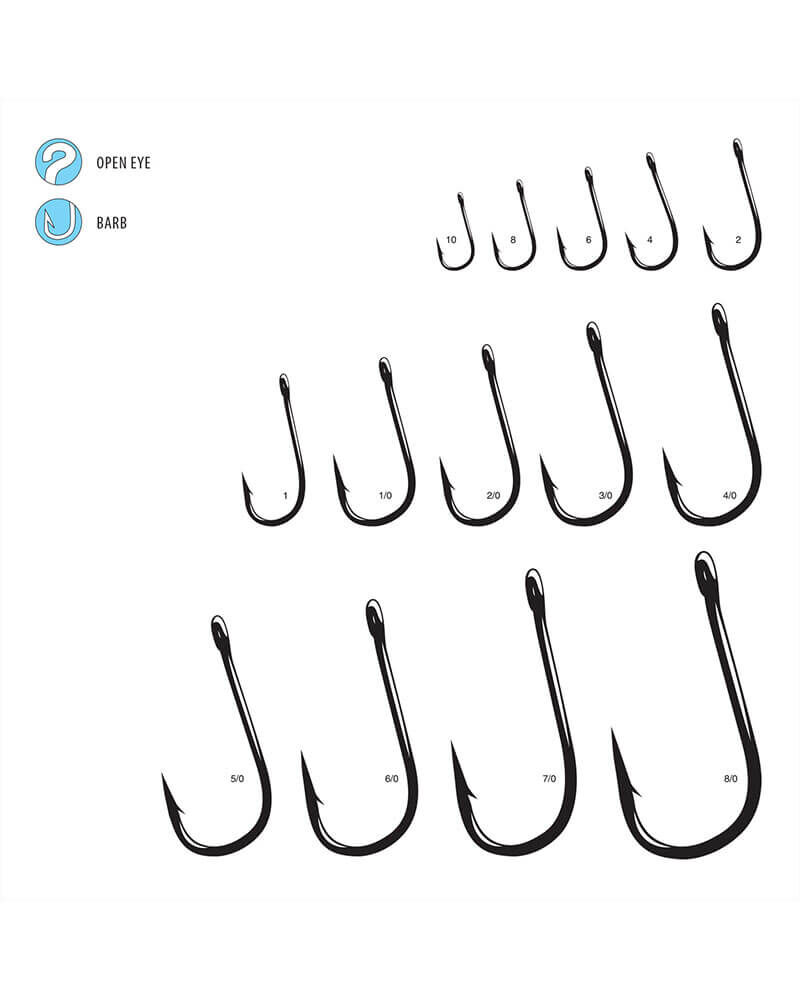 Gamakatsu Siwash Open Eye Hook #3/0 Nickel, 6-Pk