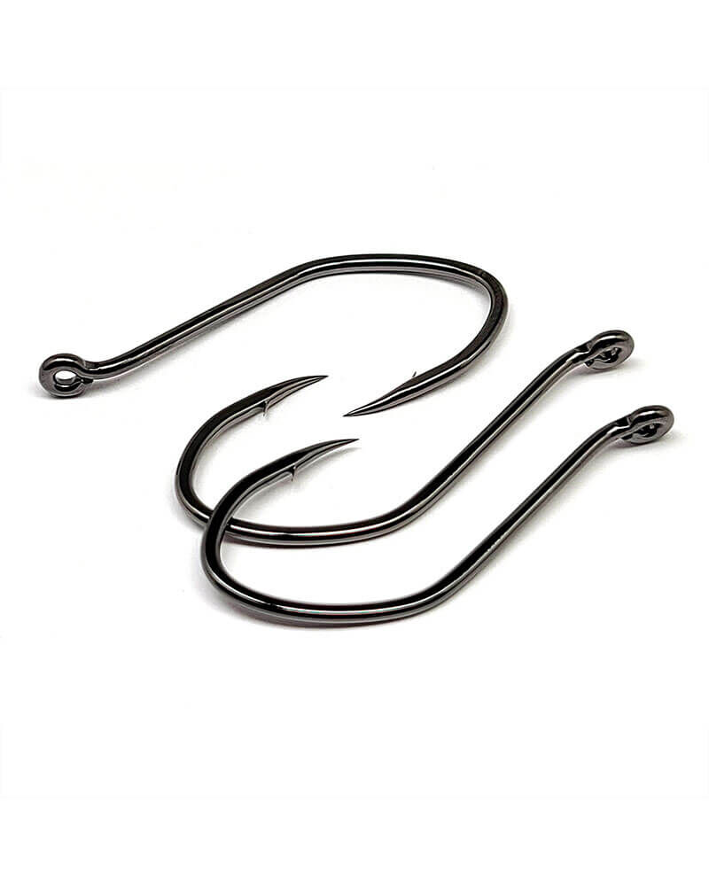 Gamakatsu Black Big River Bait Hook 9/0, 4-Pk