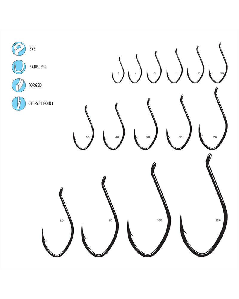 Gamakatsu Big River Bait Hook #10/0 Black, 3-Pk