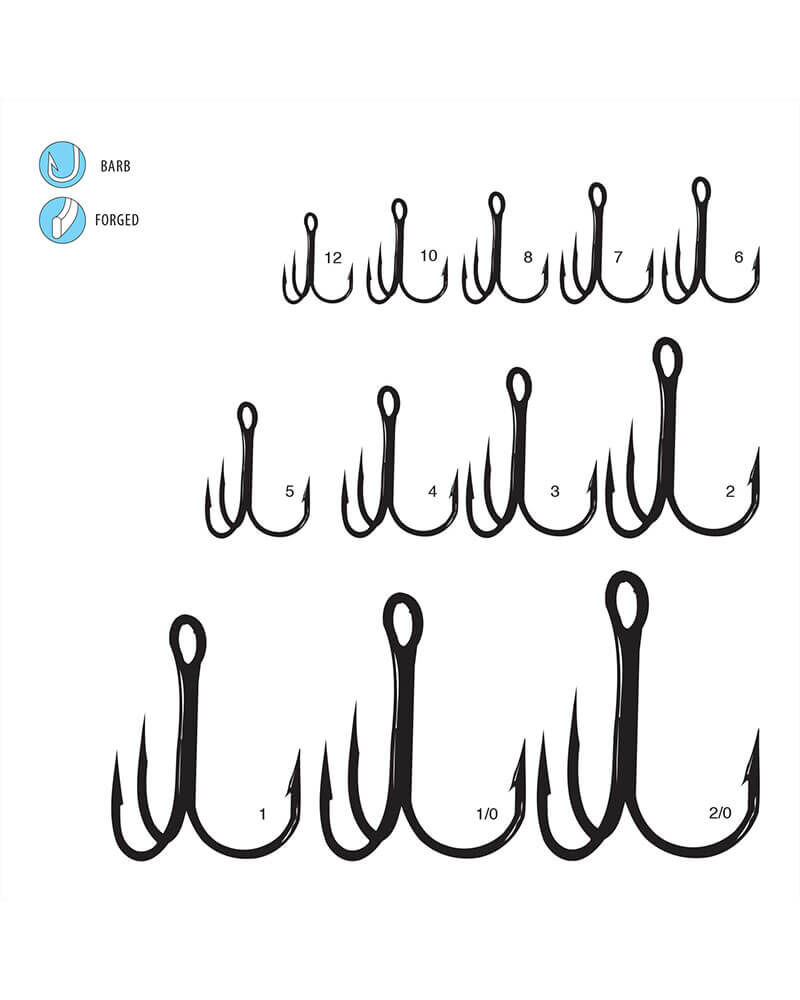 Gamakatsu Round Bend Treble Hook #3 Bronze, 9-Pk