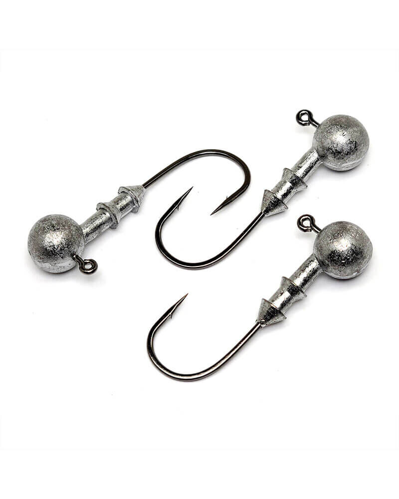 Gamakatsu Round JigHead Size 2/0 3/16-Oz Fishing Hook, 5-Pk