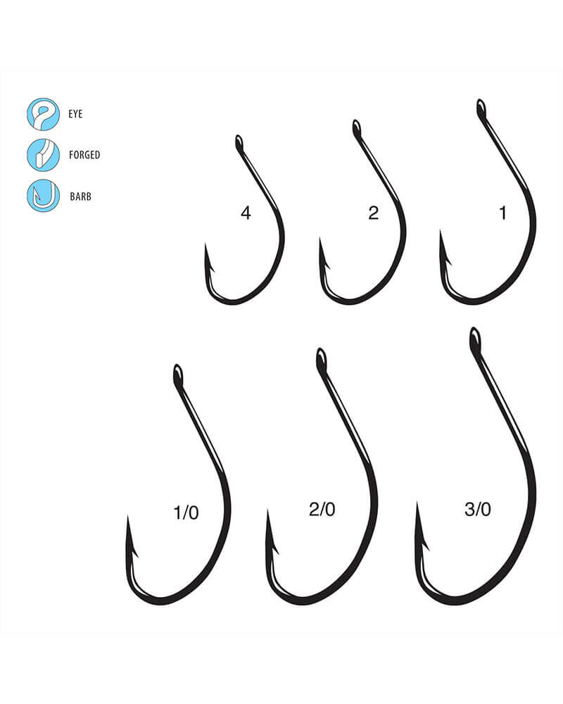 Gamakatsu Split Shot/Drop Shot Hook #4 NS Black, 6-Pk