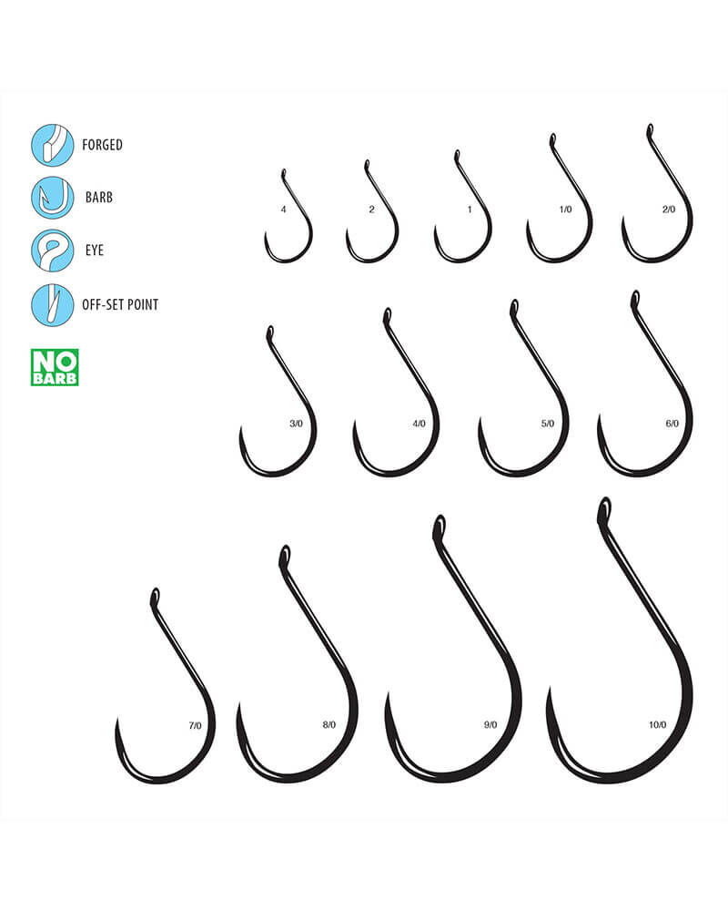 Gamakatsu Octopus Barbless Hook #8/0 Nickel, 6-Pk