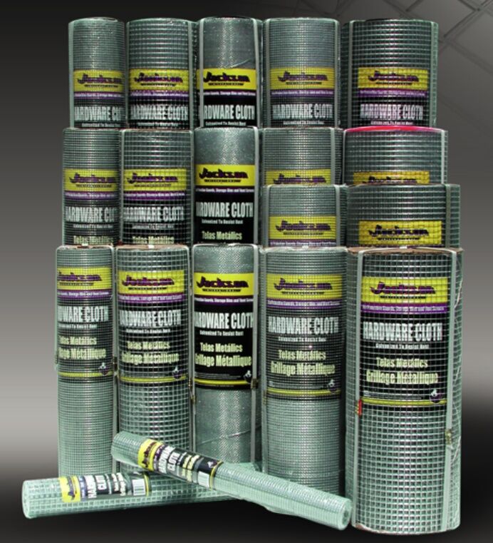 Jackson Wire 23 Gauge Hardware Cloth, 1/4-In x 1/4-In Mesh, 48-In x 50-Ft