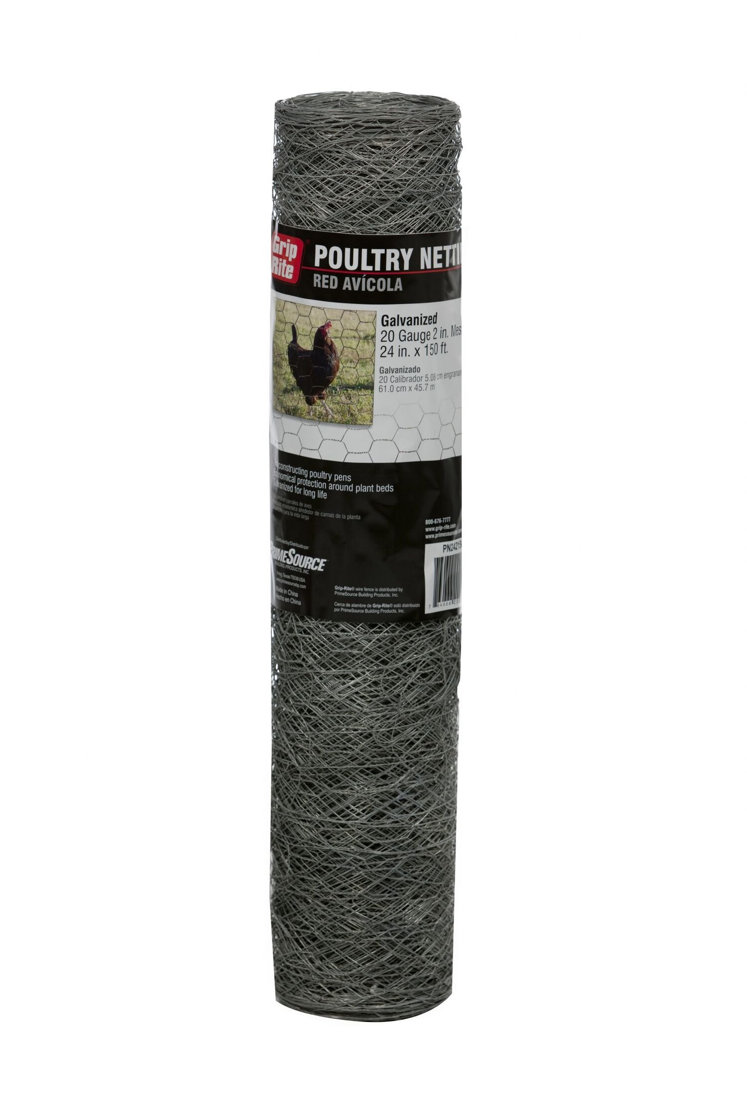 1-In x 2-Ft x 150-Ft Chicken Wire Fencing Galvanized
