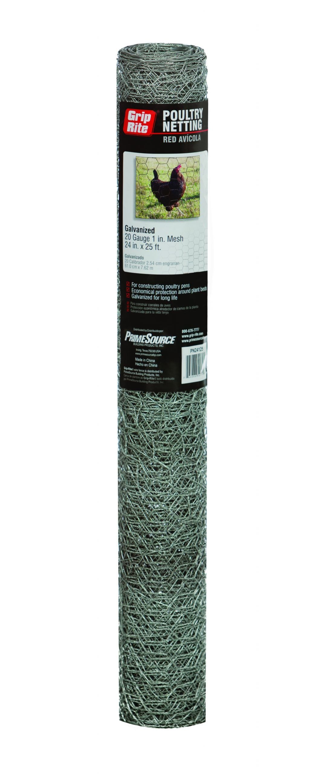 2-In x 3-Ft x 50-Ft Chicken Wire Fencing Galvanized