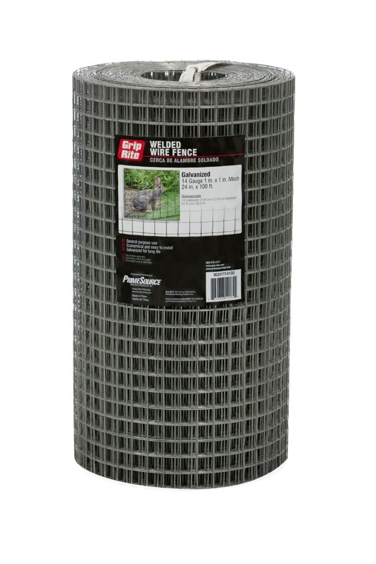 Grip Rite Galvanized 16 Gauge 1-In x 1-In Welded Wire Fence, 24-In x 50-Ft