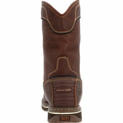 Women's AMP LT Edge Waterproof Pull on Work Boot in Brown