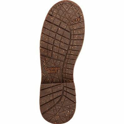 Women's AMP LT Edge Waterproof Pull on Work Boot in Brown