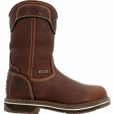 Women's AMP LT Edge Waterproof Pull on Work Boot in Brown