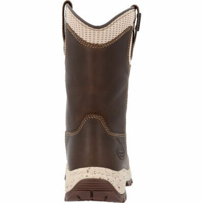 Women's Eagle Trail Pull-On Work Boot in Brown