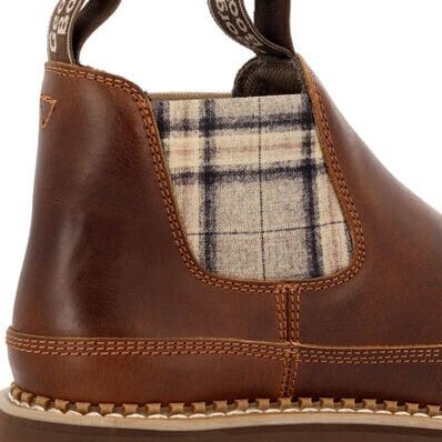 Georgia Women's Plaid Chelsea Romeo Shoe