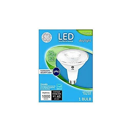 LED Flood/Security Bulb, Par30, Daylight, Long Neck, 1000 Lumens, 12-Watt