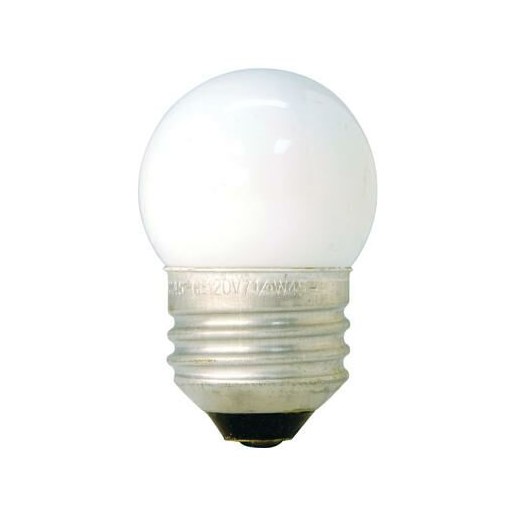 GE Incandescent Light Bulbs, S11 Night Light Bulbs, 7.5-Watts, 39-Lumens, Soft White 1-Pack