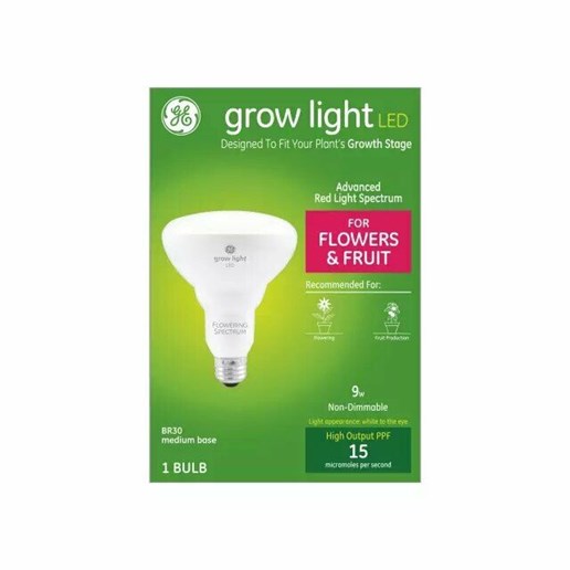 Grow Light Led 9W Advanced Red Light Spectrum Br30 Light Bulb (1-Pack)