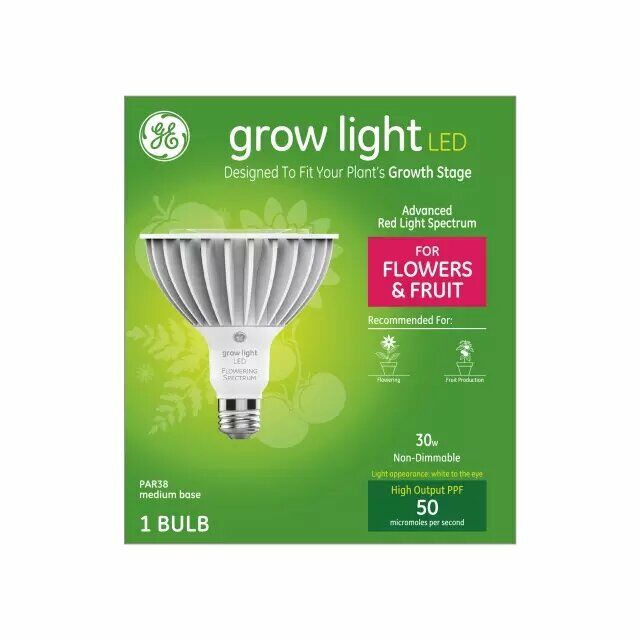 Grow Light Led 30W Advanced Red Light Spectrum Par38 Light Bulb (1-Pack)