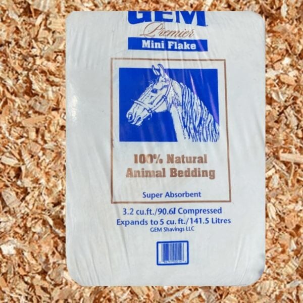 GEM Premier Small Flake Wood Shavings Animal Bedding, 5-Cu Ft