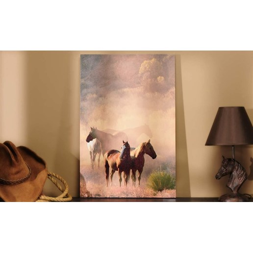 Gift Craft Canvas Print, Horses