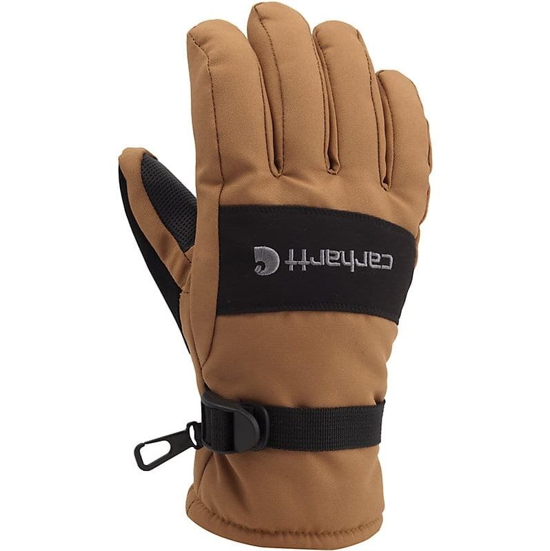 Carhartt Men's Waterproof Insulated Glove in Brown/Black