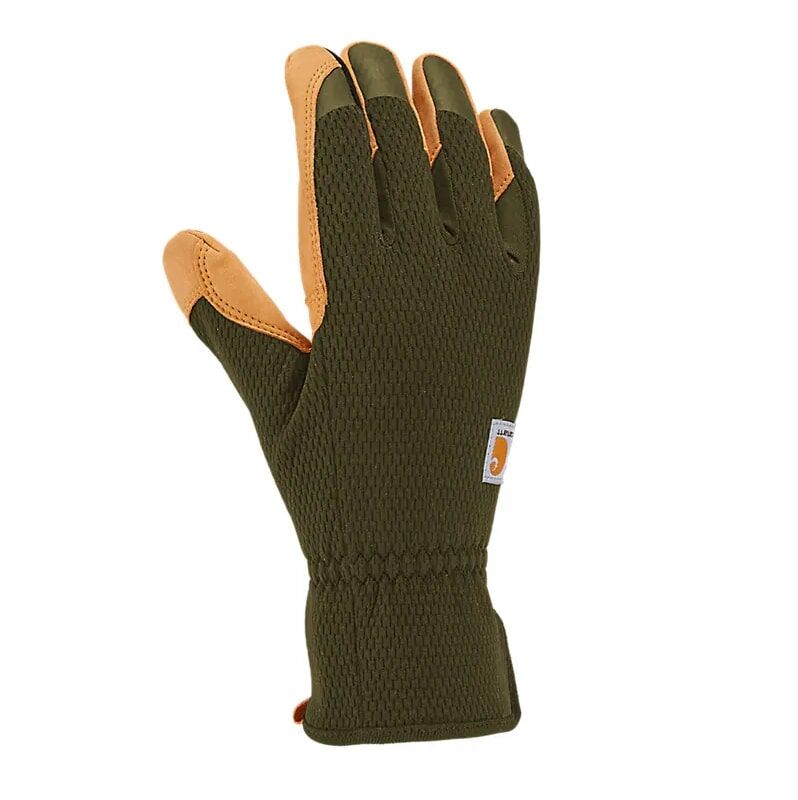 Carhartt Women's High Dexterity Padded Palm Touch Sensitive Long Cuff Glove in Basic