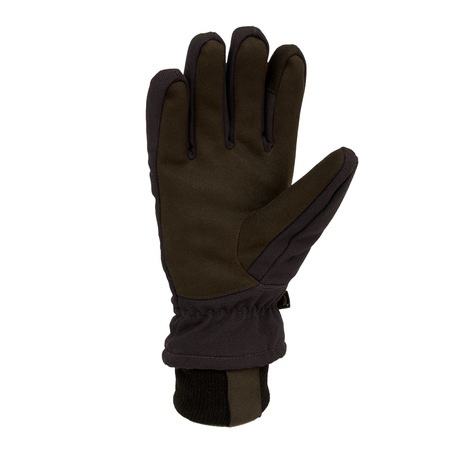Carhartt Men's Insulated Duck/Synthetic Leather Knit Cuff Glove in Black