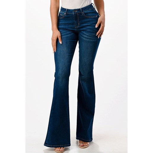 Women's Easy Fit Trouser Flare Jean With Simple Pocket