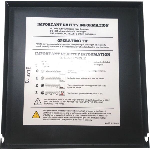 Green Mountain Grill Hopper Lid for Daniel Boone & Jim Bowie Pellet Grill