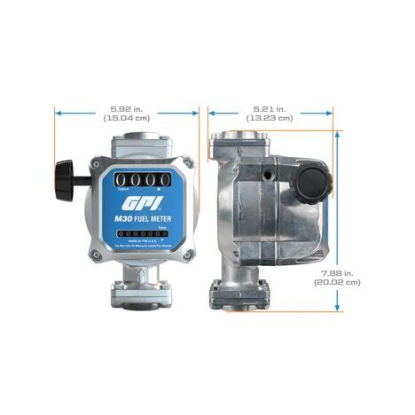 GPI 5-30 GPM Modular Mechanical Fuel Meter
